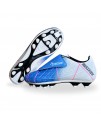 Precision Matrix Junior FG Football Boots, Velcro, Sky Blue